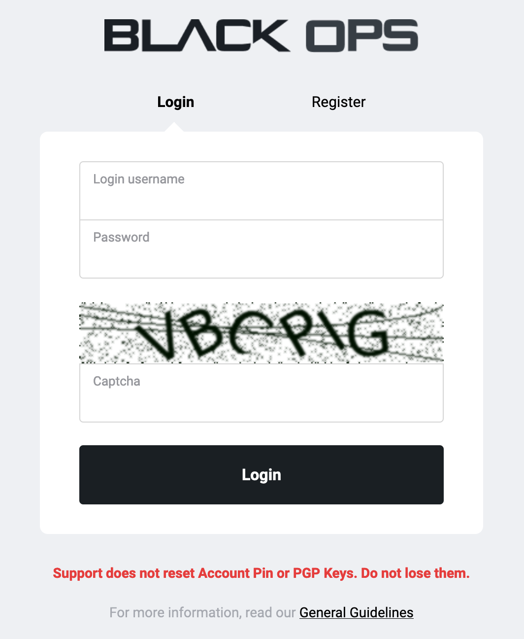 Official website BlackOps Darknet Onion Url